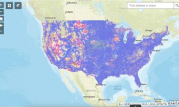 The map shows the fastest internet provider near you.