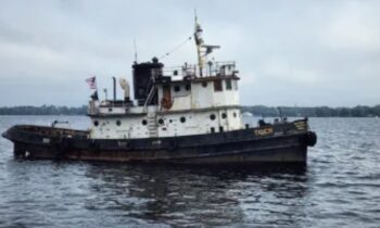 A tugboat from World War II returns to its birthplace in Central Florida.