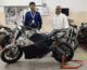An electric bike is rolled out by Raptee Energy in Chennai for the first time