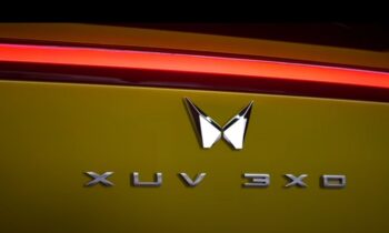 The largest-in-segment skyroof is teased for the Mahindra XUV3XOv